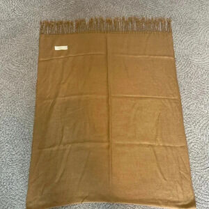 Camel pashmina wrap/scarf 30% silk